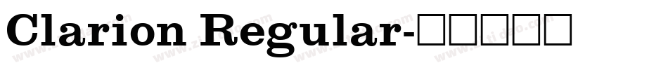 Clarion Regular字体转换